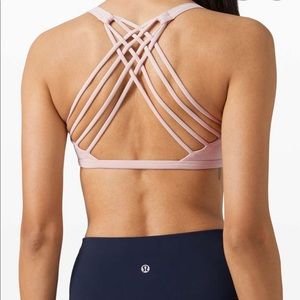 NWT Lululemon free to be bra wild misty pink 10